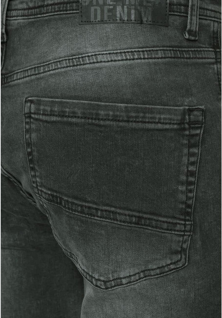 Street One MEN Herren Jeanshose 30W / 32L Dark Grey Stone Wash, 30W / 32L Dark Grey Stone Wash