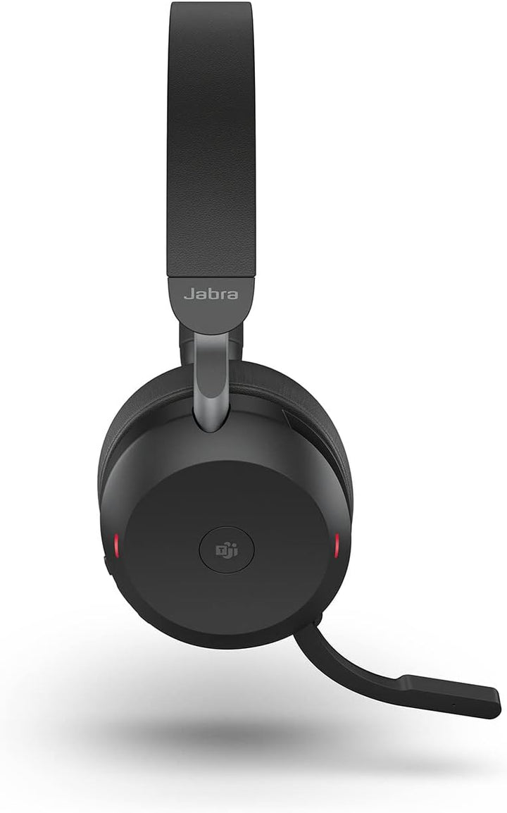 Jabra Evolve2 75 Wireless PC Headset with 8-Microphone Technology - Dual Foam Stereo Headphones with