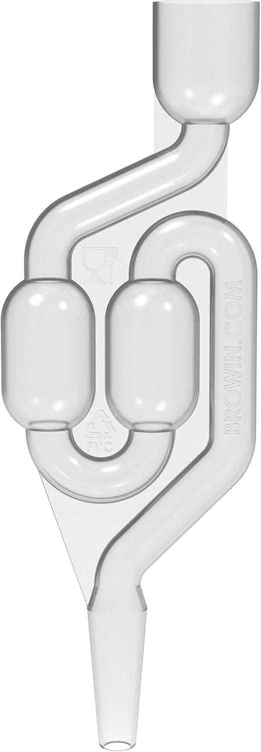 lilawelt24 2X 1L Gärballon mit rundem Griff Rundgriff Flasche +Gummistopfen + Gärröhrchen Set Set We