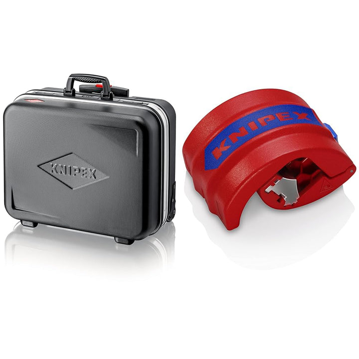 KNIPEX Werkzeugkoffer "BIG Basic Move" & BiX® Schneider für Kunststoffrohre und Dichthülsen, 20-50 m