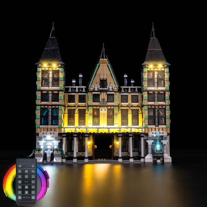 Fernbedienung Licht-Kit Kompatibel mit Lego 76453 Malfoy Manor (Kein Modell), Led Beleuchtungs Set C