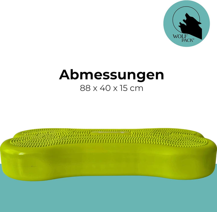 Wolfpack® Fitness Dog Bone – Balance Pad &amp; Physio Wackelkissen für kleine &amp; grosse Hunde – krallenfe