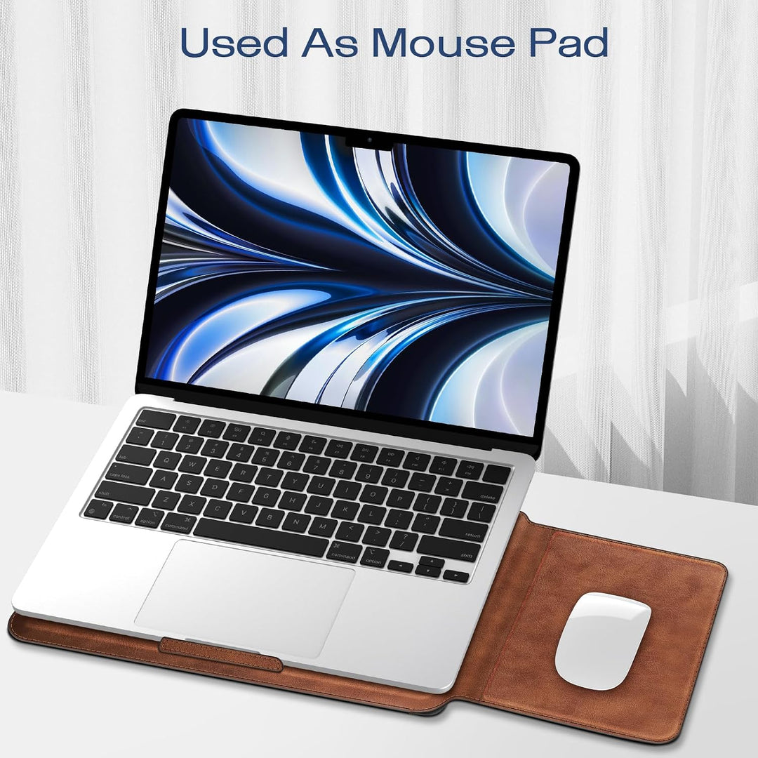 Fintie 13-14 Zoll Laptop Tasche mit Ständer Kompatibel mit MacBook Air 13.6 2024-2022, MacBook Air 1