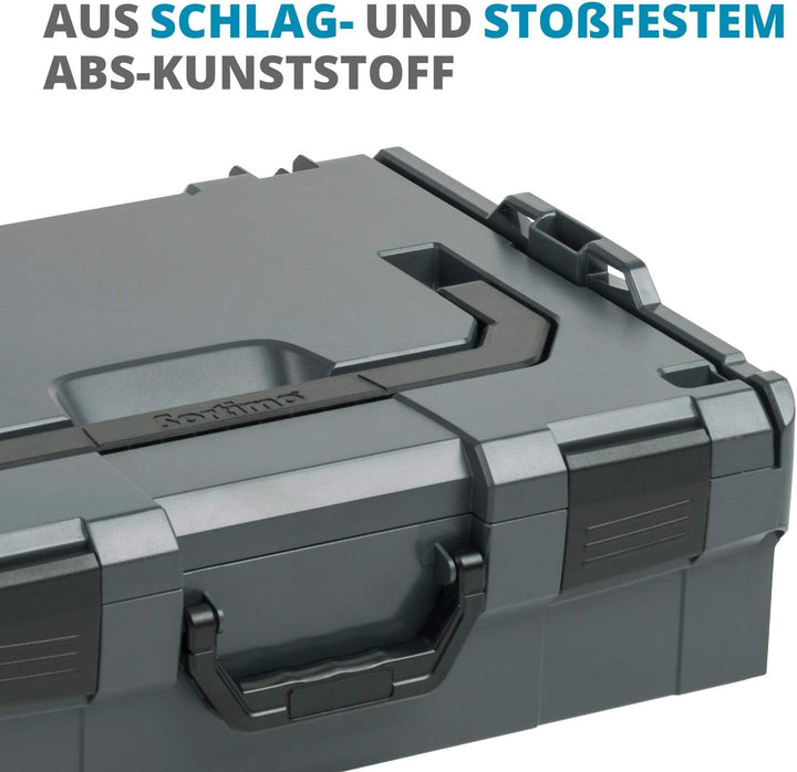 LBOXX Sortimo L BOXX 136 3er Set | Grösse 2 schwarz individuell anpassbar mit Ihrem Logo | Werkzeugk