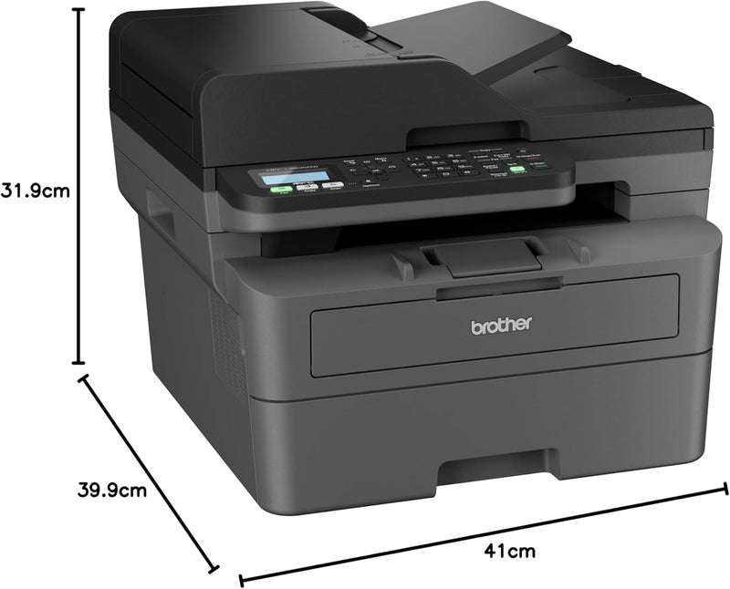 Brother MFC-L2835DW | 4-in-1-Multifunktionsdrucker (Drucken/Scan/Kopieren/Faxen) Laserdrucker Monoch