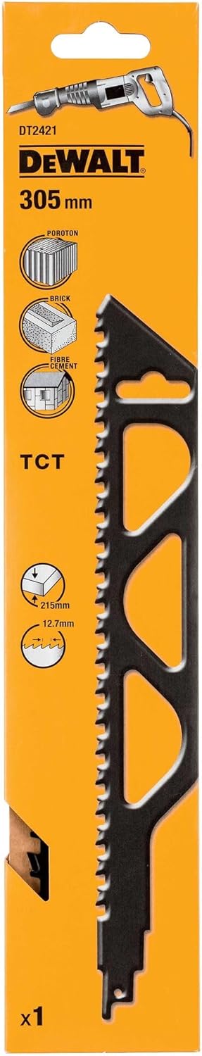 Dewalt Spezial-Säbelsägeblatt DT2421 (305mm Gesamtlänge, Zahnteilung: 12.7 mm, Blattstärke: 1,5 mm,