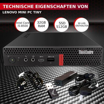 Lenovo Mini-PC ThinkSmart Core Full | Core i5-1145G7E bis zu 4,10 GHz | 8 GB RAM | SSD NVMe 256 GB W