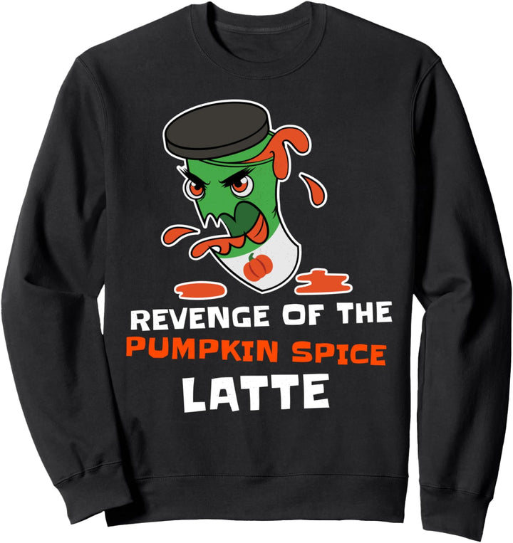 Kürbis Latte lustiges Kostüm Halloween Sweatshirt