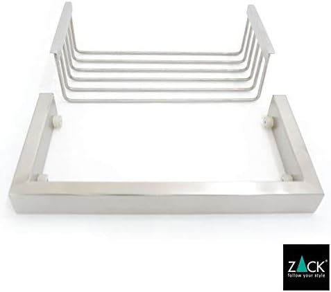 ZACK 40371 "LINEA" Duschkorb, Edelstahl matt,2.76 by 10.43 by 5.12"