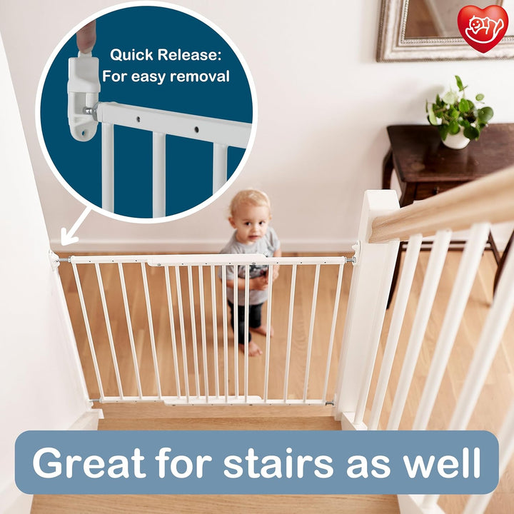 BabyDan Multidan ausziehbar Metall Sicherheit Tor (weiss), Weiss