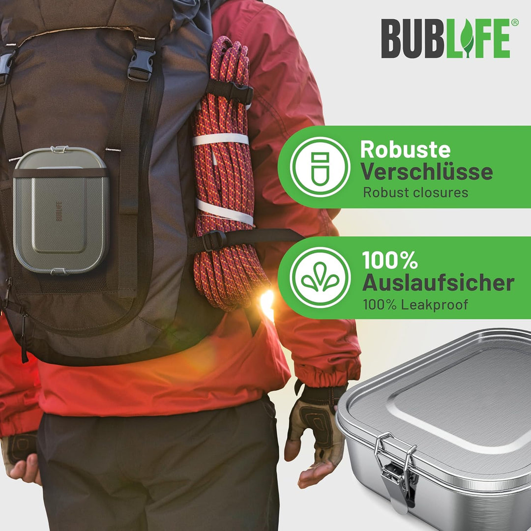 1400ml Brotdose, Lunchbox, Brotdose Kinder mit Fächern, Bento Box Kinder, Jausenbox, Lunchbox Erwach