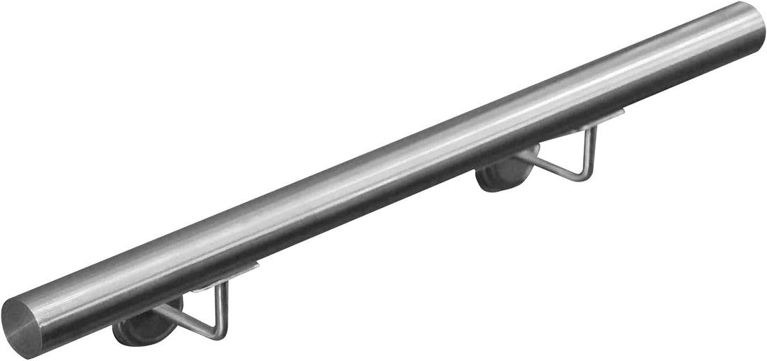 Edelstahl Handlauf Treppengeländer Geländer Wandhandlauf Wand Treppe 40-1000 cm V2Aox, Länge:40 cm,