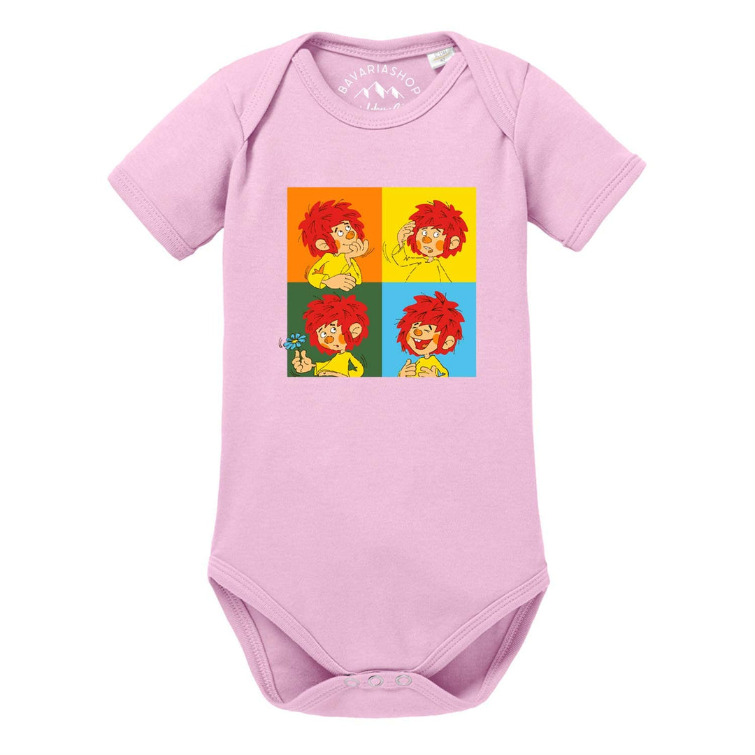 PUMUCKL Bavariashop Baby-Body Meisterwerk - lustiger Baby-Strampler, Rosa 68