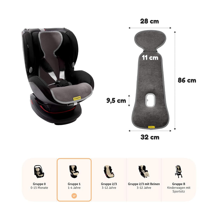 Aeromoov - Baby Sitzauflage Air Layer - Einlage Für Autositz oder Kinderwagen - Gruppe 1 - Antischwi