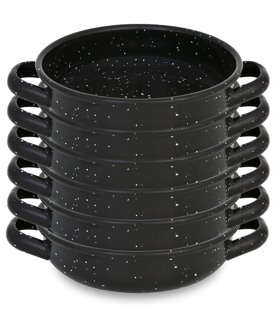 Menax - Paella Pfanne Mini - Stahl Antihaftbeschichtet - Schwarz - Set 6-18 Zentimeter 18 cm, 18 cm