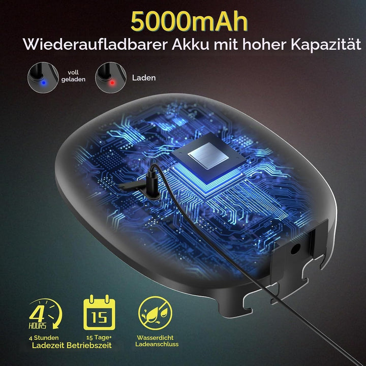 FASCINATE Rasierspiegel AntiBeschlag-Duschspiegel, 3 einstellbare Lichtfarben Schminkspiegel mit Ras