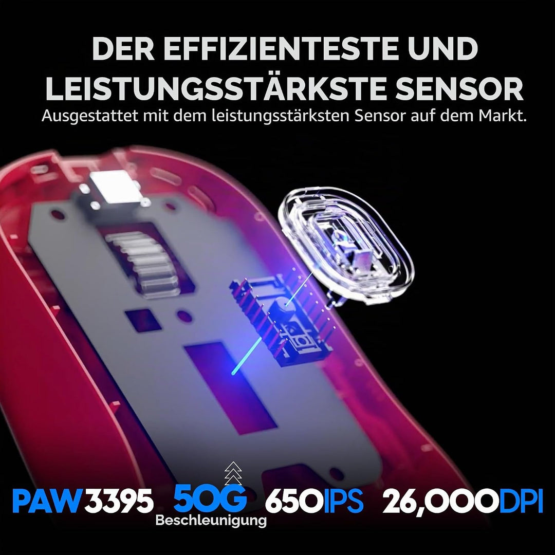 Pulsar Gaming Gears - X2H ES kabellose Gaming-Maus, limitierte Auflage, symmetrisch, optischer Schal