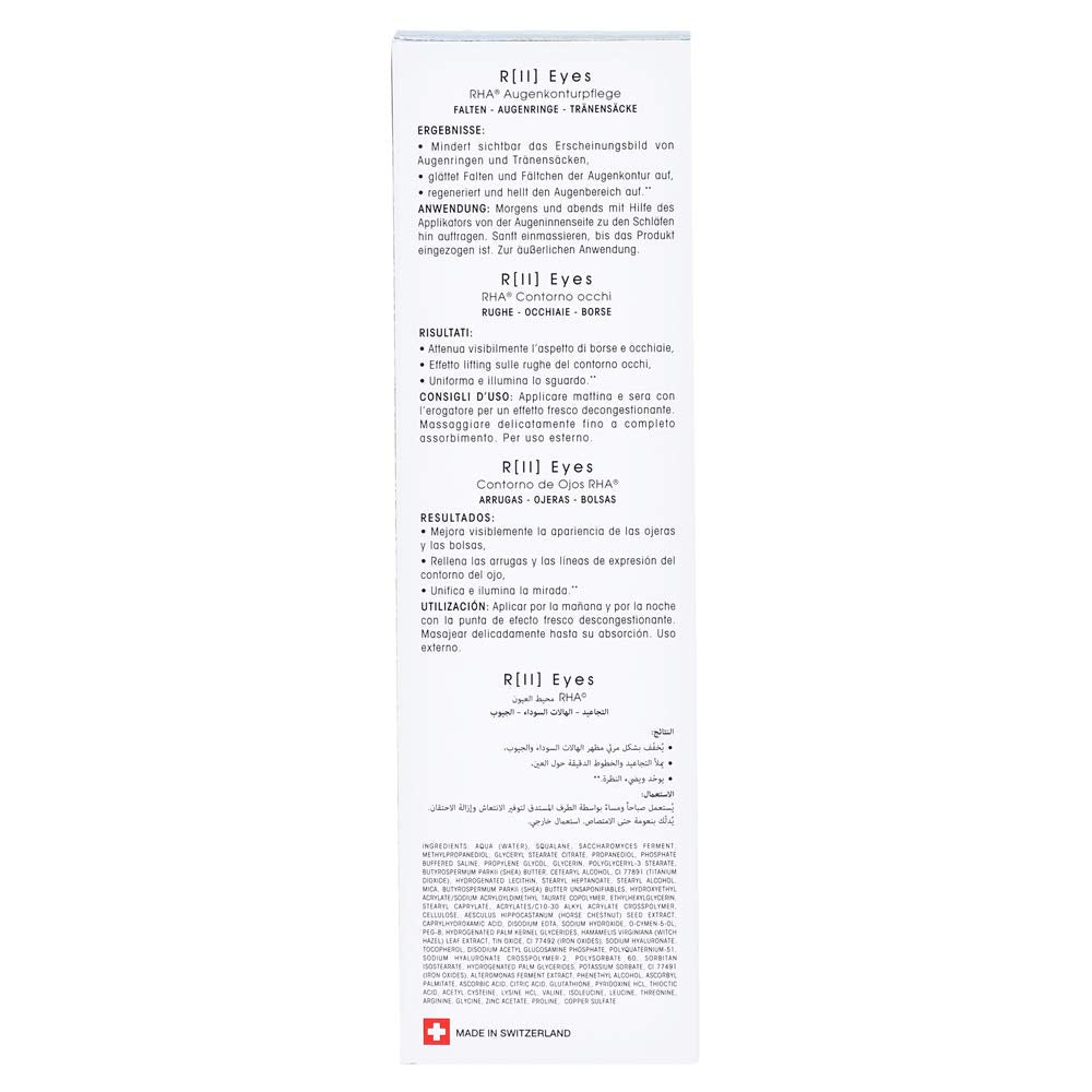 RHA Advanced Eye Contour für dunkle Augenringe u.Schwellungen Teoxane Eye Contou glättet sofort fein