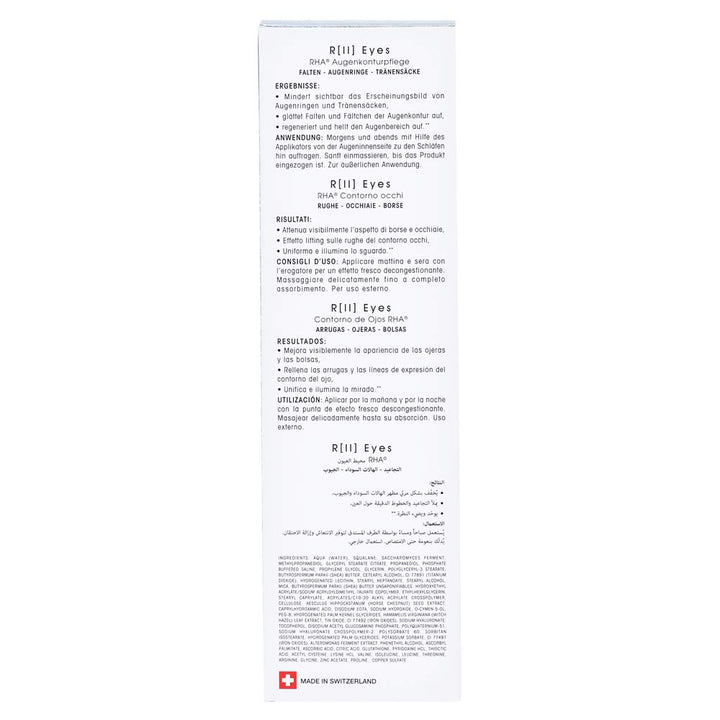 RHA Advanced Eye Contour für dunkle Augenringe u.Schwellungen Teoxane Eye Contou glättet sofort fein