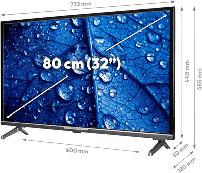 MEDION P13207 (MD 30018) 80 cm (32 Zoll) Full HD Fernseher (Smart-TV, HDR, Netflix, Prime Video, PVR