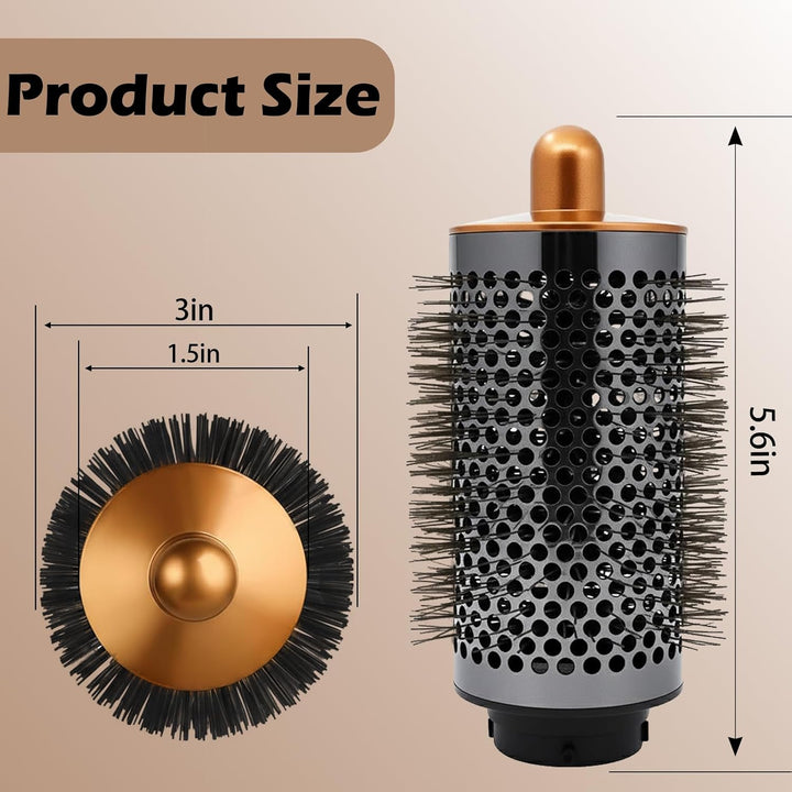 Volumenbürste Aufsatz kompatibel mit Dyson Airwrap Styler HS01 HS05 HS08, Rundbürste Zubehör für ext