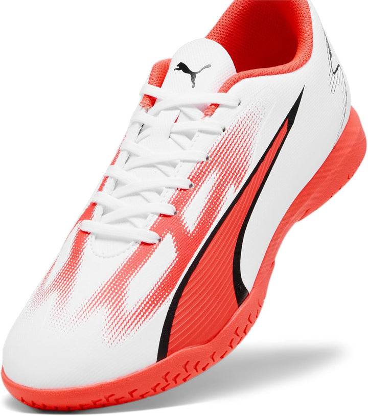 PUMA Herren Ultra Play It Fussballschuh 42 EU Puma White Puma Black Fire Orchid, 42 EU Puma White Pu
