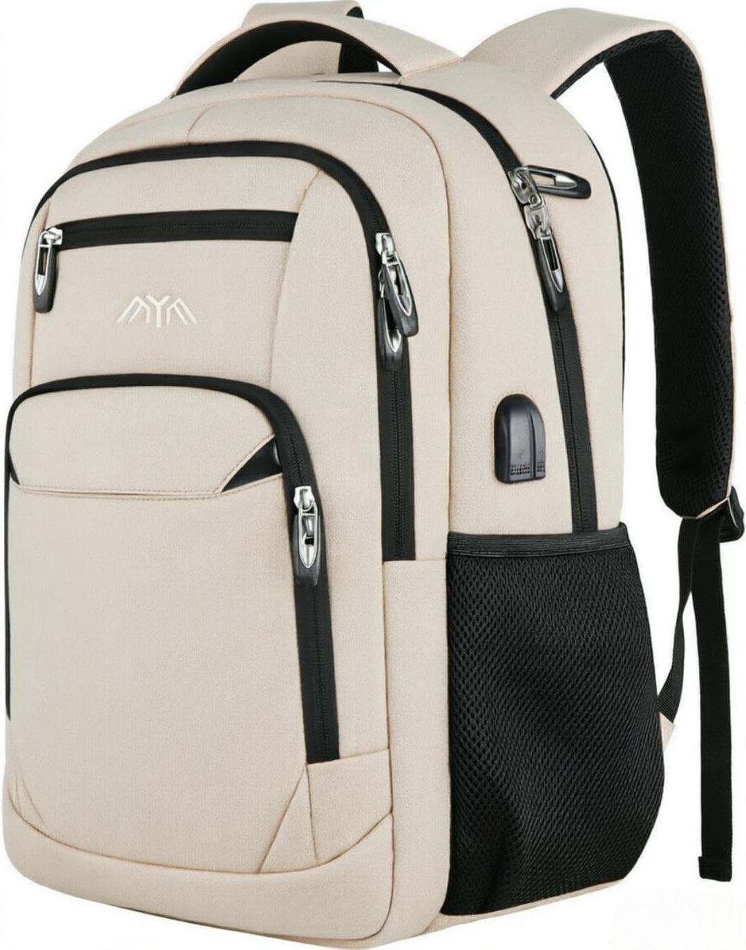 YAMTION Schulrucksack Herren Damen Jungen Mädchen Teenager 15,6 Zoll Notebook USB Ladeanschluss Dayp