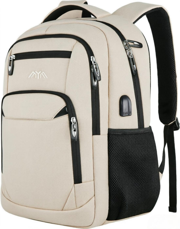 YAMTION Schulrucksack Herren Damen Jungen Mädchen Teenager 15,6 Zoll Notebook USB Ladeanschluss Dayp