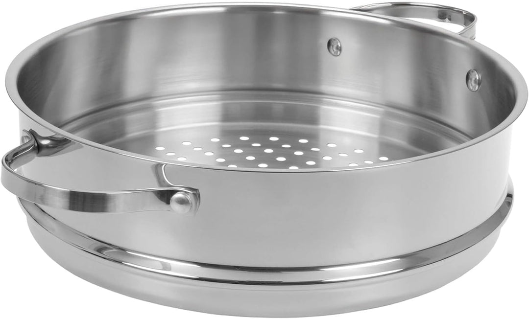 GRÄWE Dünsteinsatz Edelstahl 28 cm für Pro-Line Dampfgarer, Robuster Dampfeinsatz für gesundes Garen