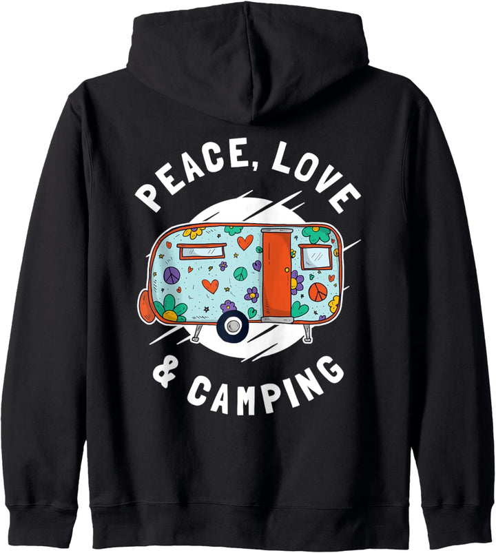 Peace, Love & Camping | Camping Kapuzenjacke
