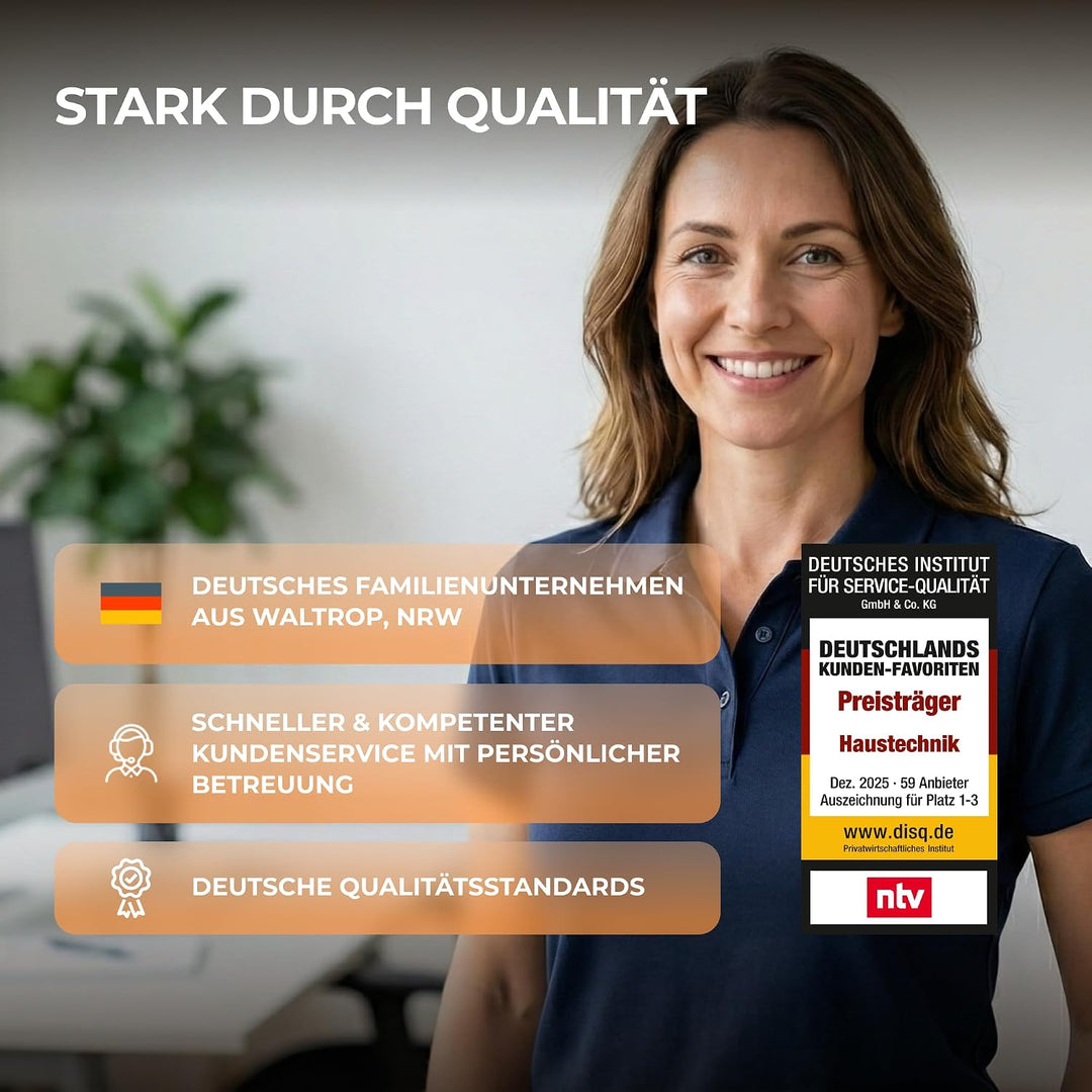 BR Bringer® Infrarotheizung 450 W Smart-Thermostat Fernbedienung | Schwarze Infrarot Elektroheizung