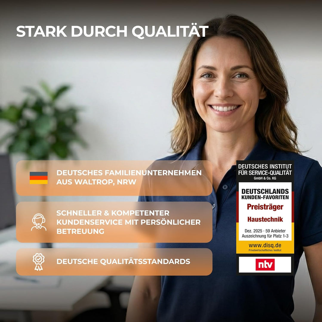 BR Bringer Infrarotheizung 1000 Watt - mit Thermostat und Fernbedienung - Infrarot Elektroheizung En