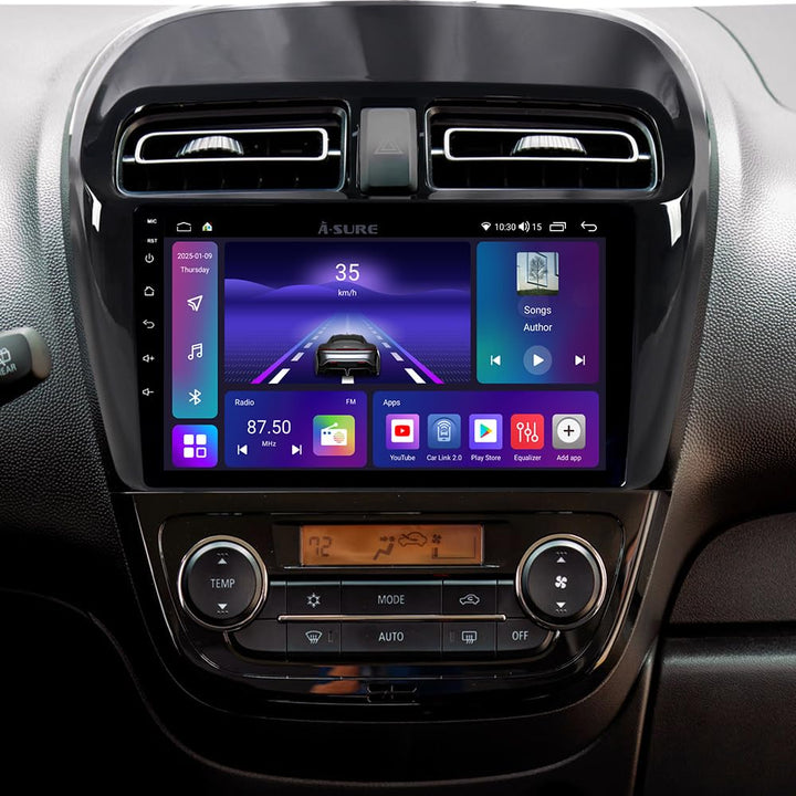 4+64GB Android 15 Autoradio für Mitsubishi Space Star Mirage 2012–2023, 9 Zoll Touchscreen 8-Kern, B