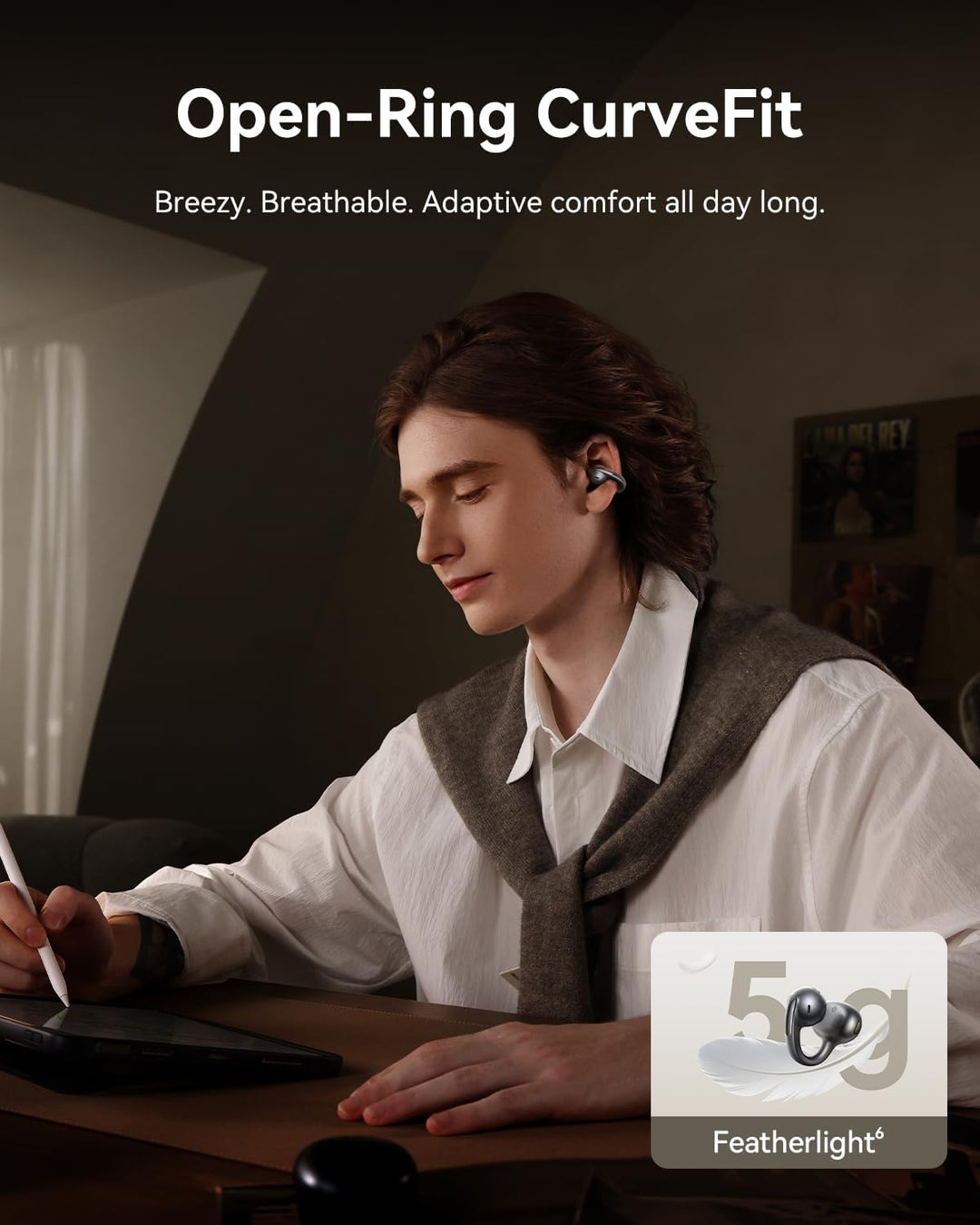 Baseus Auriculares Wireless Bowie MC1 Pro Preto MC1 Pro Cosmic Black, MC1 Pro Cosmic Black