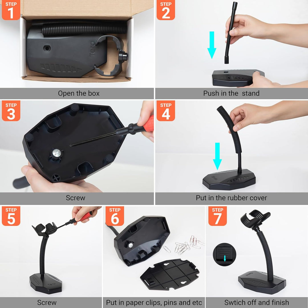 Tera Universale Barcode-Scanner-Halterung/Ständer, Freihändiges Scannen von Barcode-Lesegeräten, für