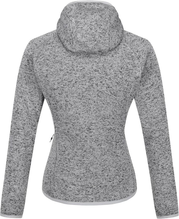 Regatta Damen Newhill Strickfkleecejacke mit Kapuze RWA597 38 grau