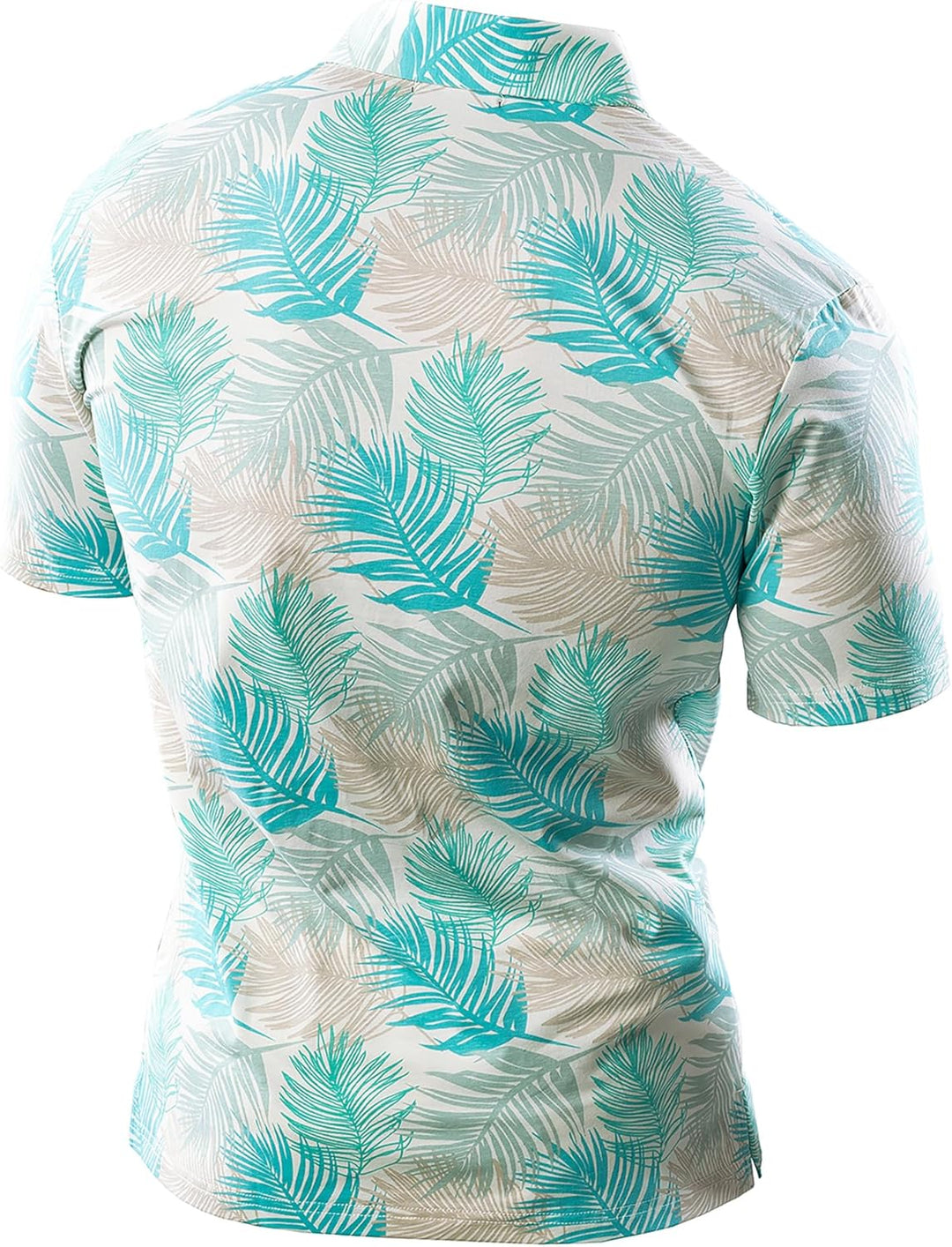 JOGAL Herren Golf Poloshirts Kurzarm Floral Sommer Freizeithemd Regular Fit Sport Outdoor Polo Tshir