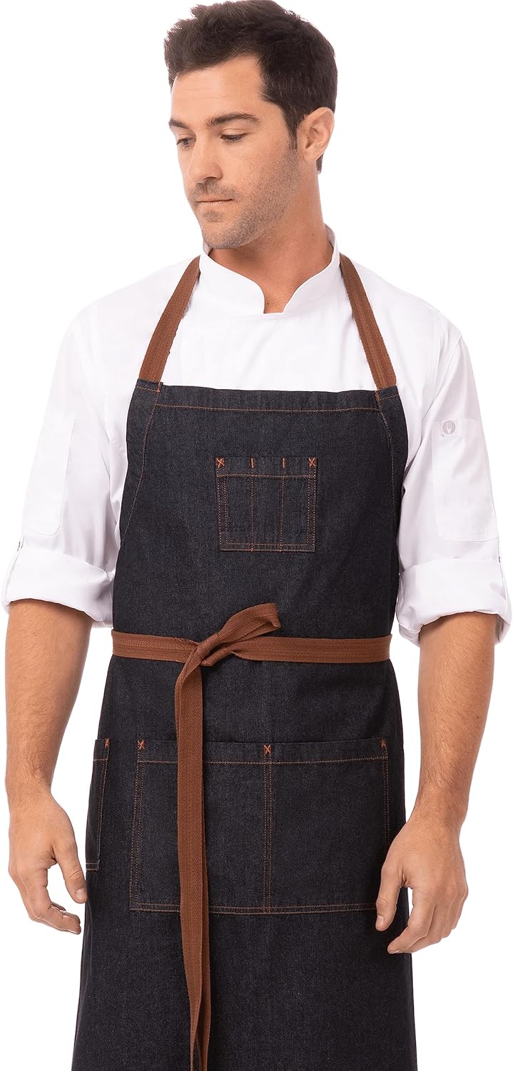 Chef Works Unisex Memphis kitchen, indigoblau, Einheitsgrösse EU indigoblau Memphis Kochschürze, ind