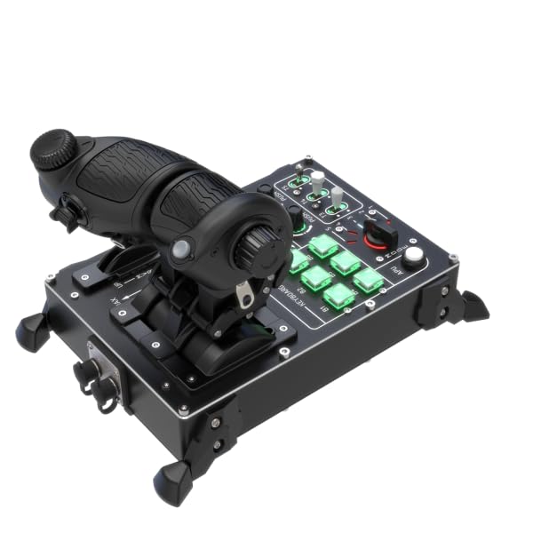 VIRPIL Controls VMAX Prime Throttle (Premium-Zweimotoriger Gashebel, Einstellbare Rastpunkte, Flugsi