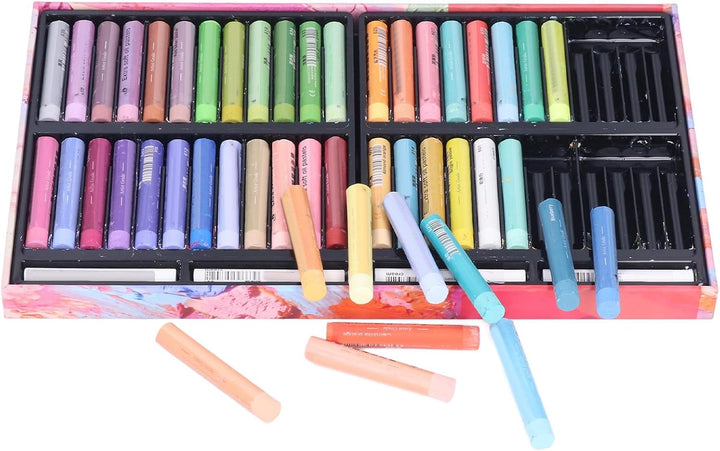 Qcwwy Öl-Pastell-Set, 52 Stück Super Weiches Öl-Pastell-Set Gemischtes Öl-Pigment-Wachs-Pastell-Kuns