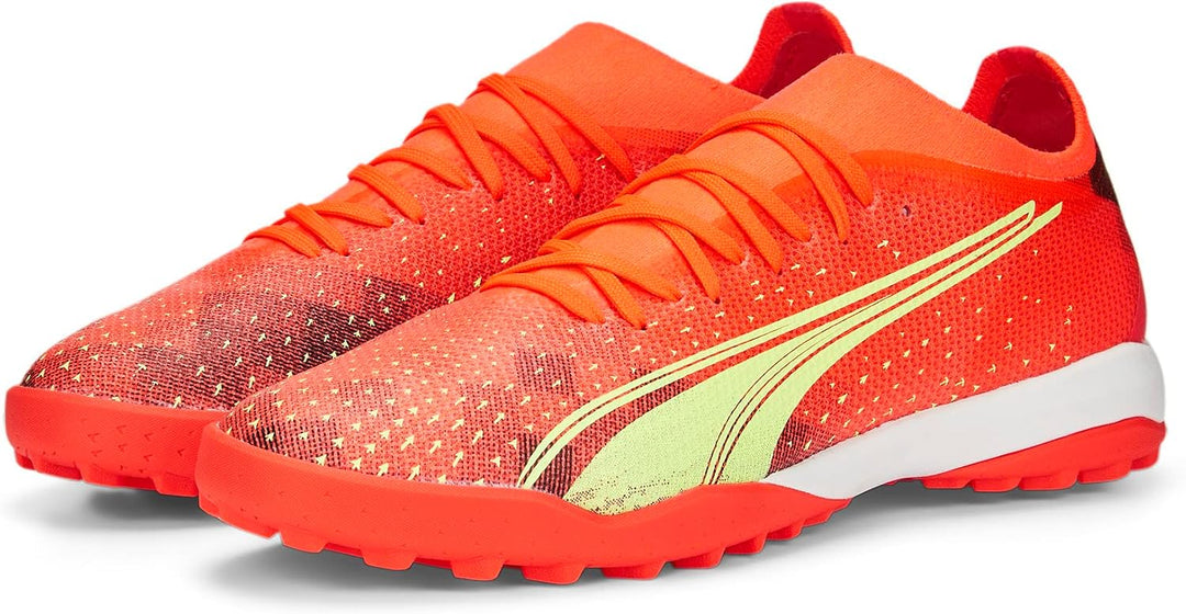 PUMA Herren Ultra Match Tt Fussballschuh, Fiery Coral Fizzy Light Puma Black