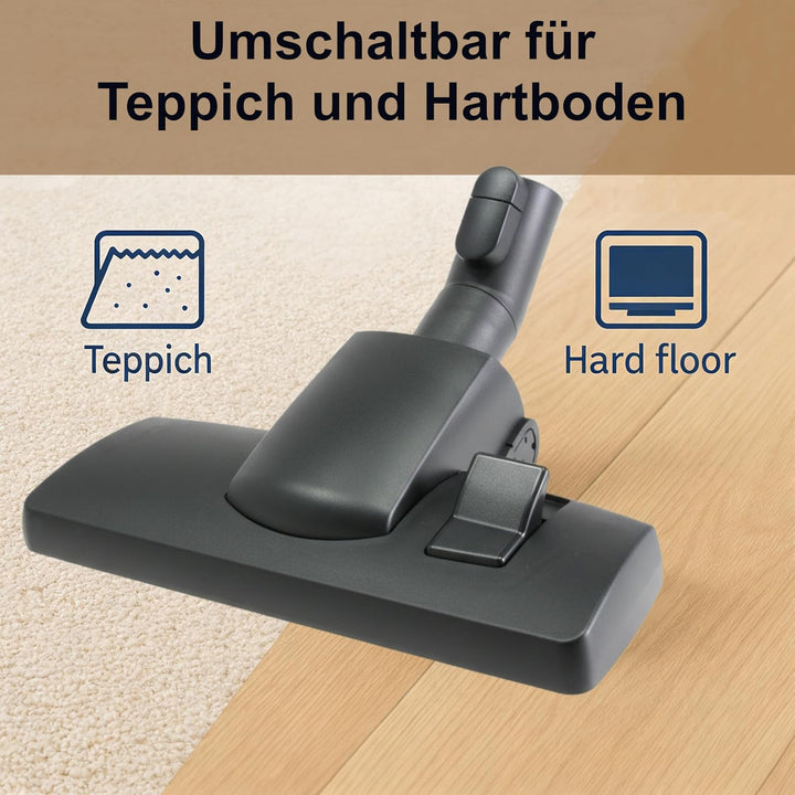 DeClean Bodendüse Bürste kompatibel mit Miele Staubsauger C1, C2, C3, Complete, Compact, Classic, S8