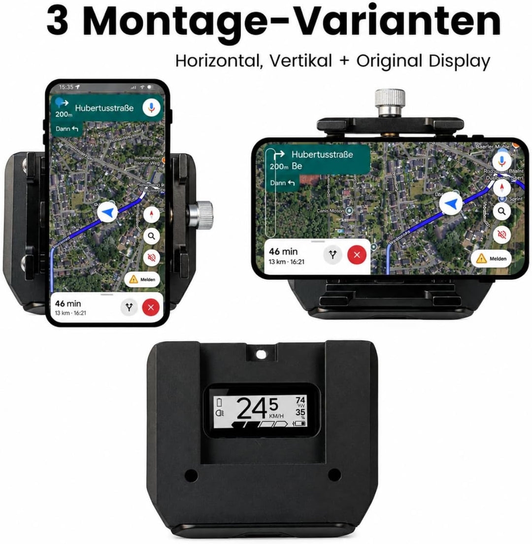 Generisch Universal 2.0 Halterung für Bosch SmartphoneHub/COBI.Bike E-Bike – Handyhalter Adapter mit