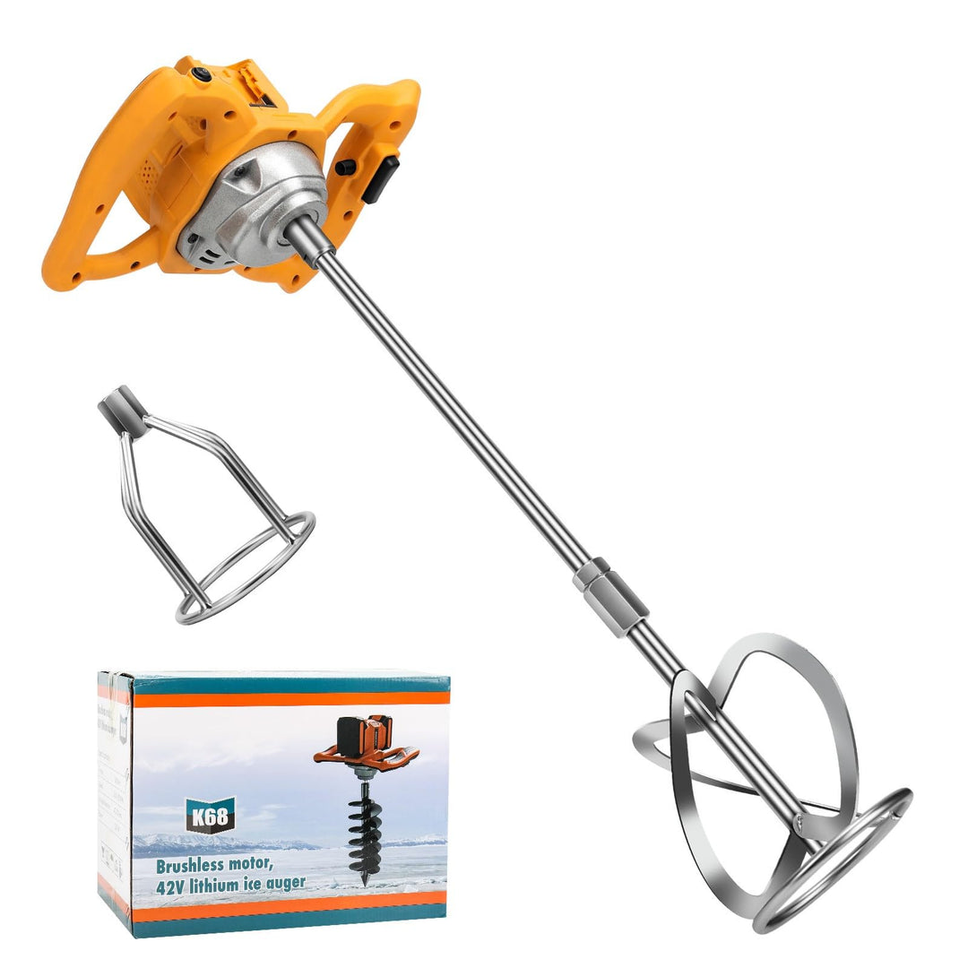 Akku Rührwerk für Farbe und Beton kompatibel mit Dewalt 20V Akku (ohne Batterie), Bürstenloser Mörte
