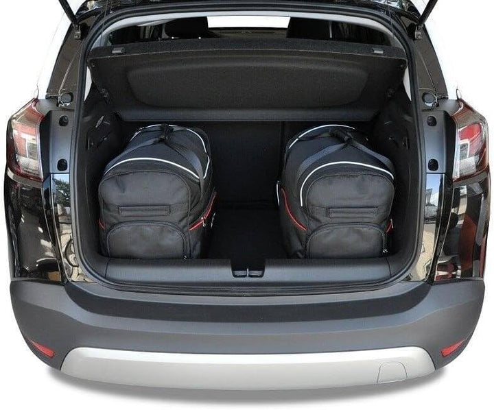 KJUST Dedizierte Kofferraumtaschen 4 STK kompatibel mit OPEL Crossland X I 2017+
