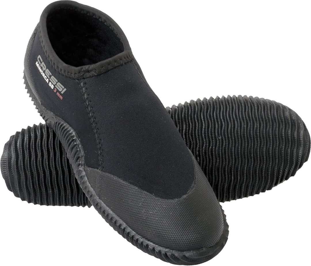 Cressi Minorca Shorty Boots 3mm - Kurzstiefel Doppelt Gefüttertes Neopren 3mm für Tauch und Wassersp