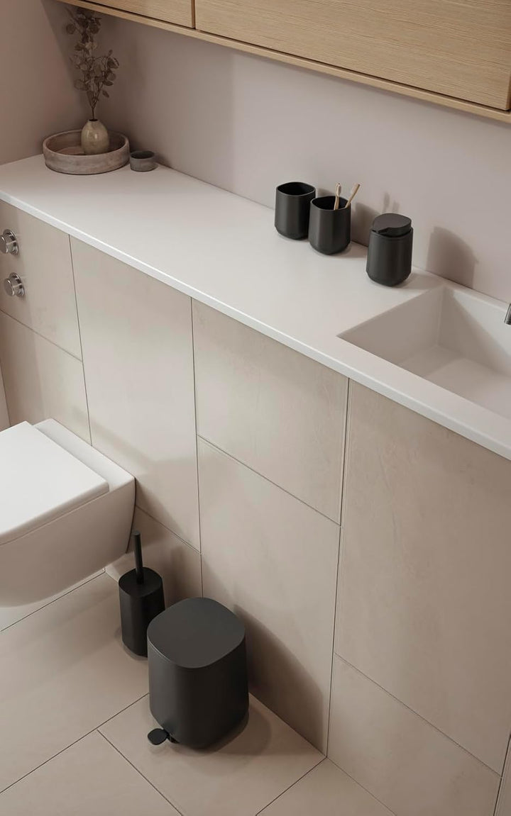Zone Denmark Time Mülleimer fürs Badezimmer, Kleiner Kosmetikeimer, Abfalleimer mit Deckel, Durchm.