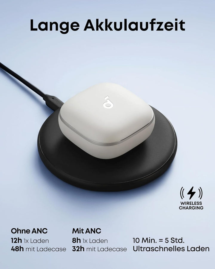 soundcore Liberty 5 by Anker, kabellose Earbuds mit Noise Cancelling, 2X stärkere Stimmreduktion, AN