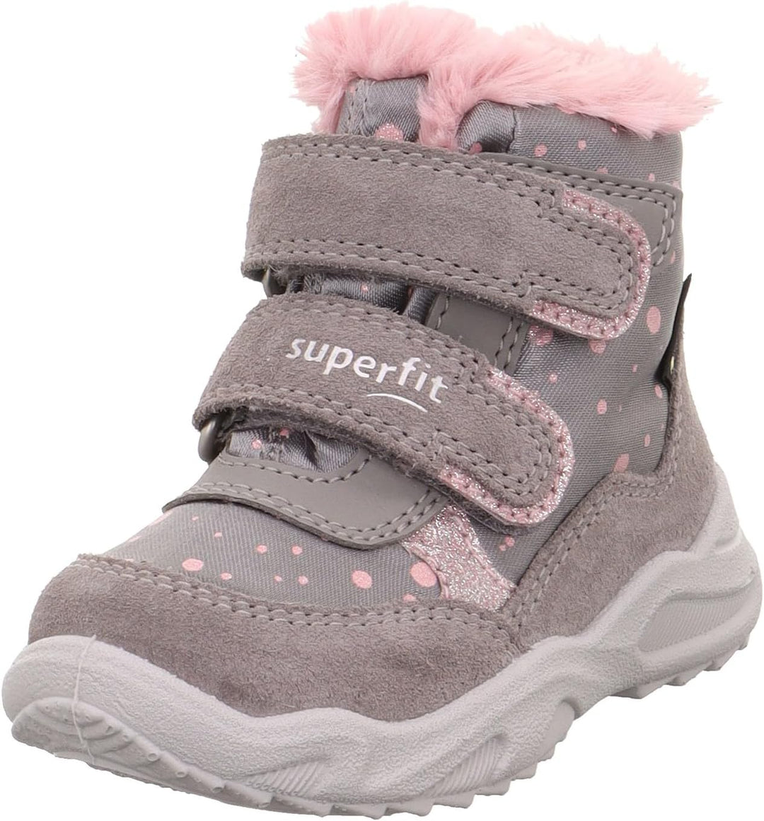 Superfit Baby - Mädchen Glacier Stiefel Gore-tex 1-009226Schneestiefel 20 EU Weit Grau Rosa 2500, 20