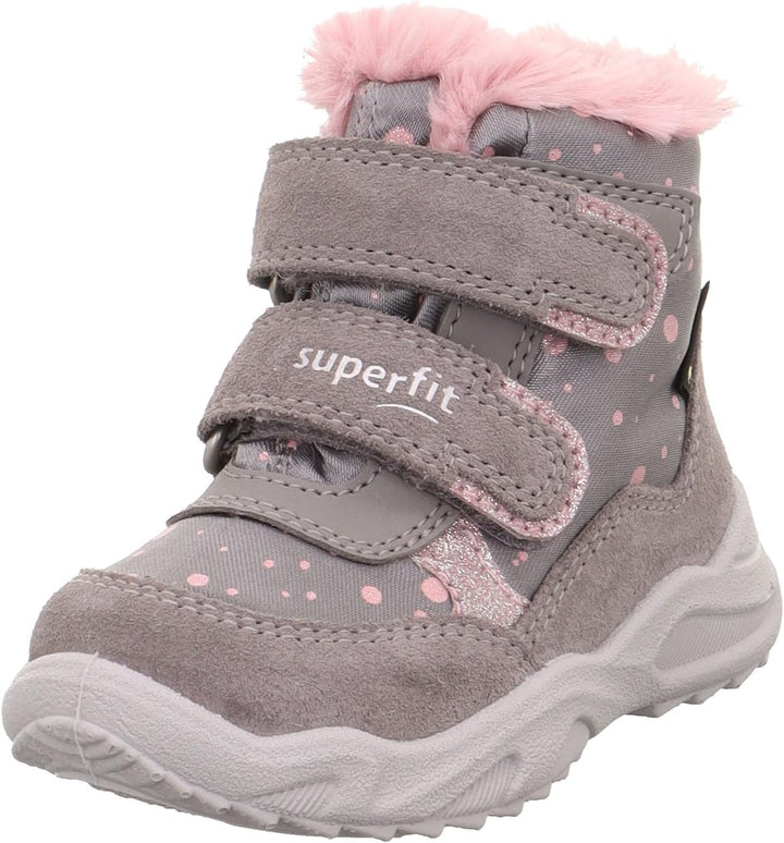 Superfit Baby - Mädchen Glacier Stiefel Gore-tex 1-009226Schneestiefel 20 EU Weit Grau Rosa 2500, 20